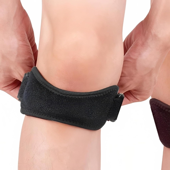 Bodytonix Universal Patella Strap with an adjustable compression strap for  support and compression to the patella tendon.