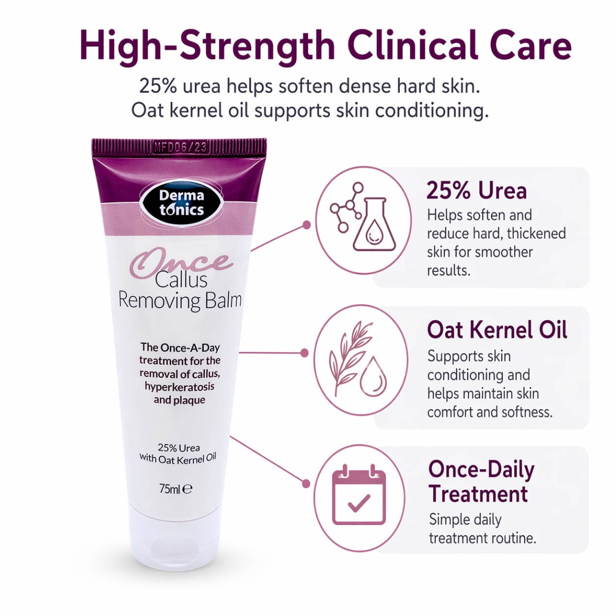 Dermatonics Callus Removing Balm 75ml tube