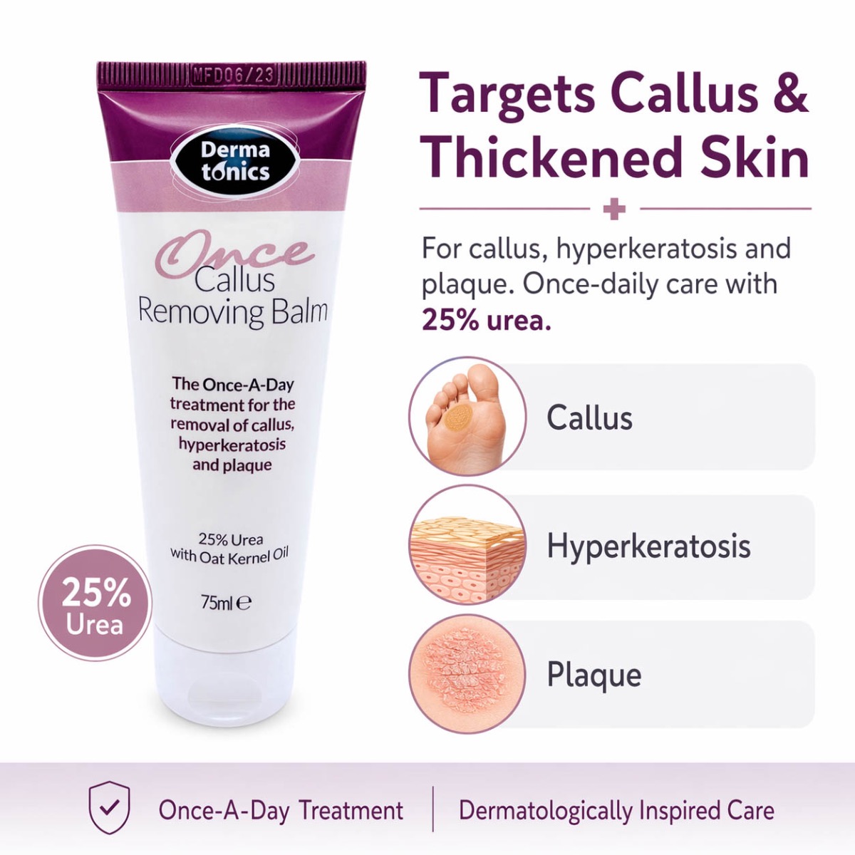 Dermatonics Callus Removing Balm 75ml tube