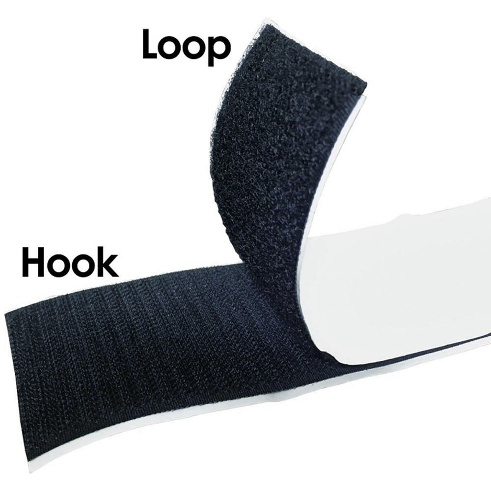 Aortha loop fastener tape on a roll showing the soft loop surface for reusable fastening