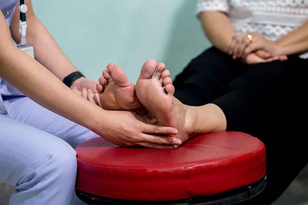 Inspecting Feet